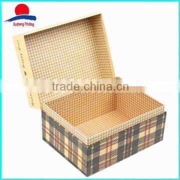 Jewelry Box Cardboard Box With Plaid From Factory