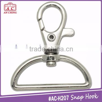 Lanyard metal snap hook with full 360 degree swivel eye