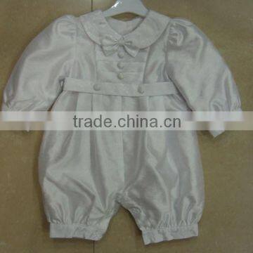 SELF-DESIGN FORMAL SATIN CHRISTENING GOWN