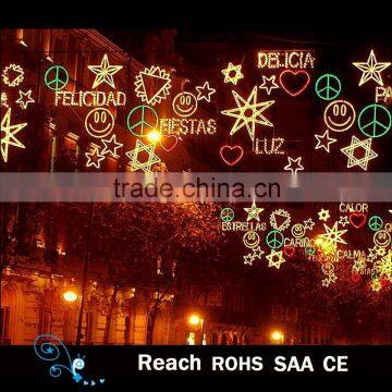 Across street light for outdoor light decoration christmas decoration led street decoration arch motif light geometrical shape