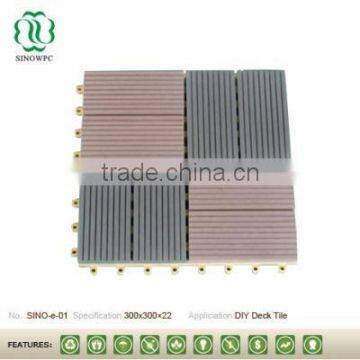 wood plastic composite outdoor tiles