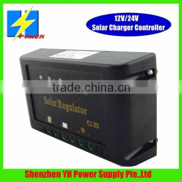 12v/24v 15A PWM solar charge controller price for online and offline solar system solar street lighting