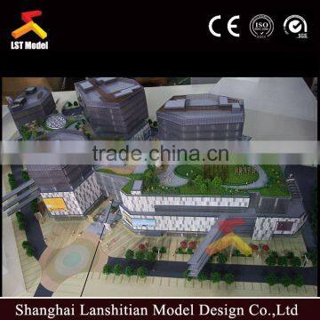 Modern scale model buildings with cars ,trees for construction building