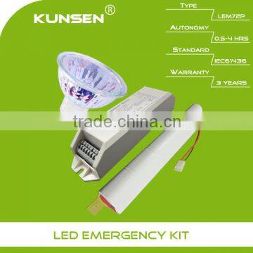 Halogen Emergency conversion kit with 12V battery pack