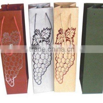 2015 Customized wine paper bag for Christmas