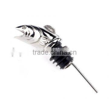 Stainless Steel Salmon Fish Bottle Pourer Wine Accessories Wine Pourer