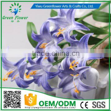 2016 Wholesale Multicolor Artificial Flowers Lily Real Touch Bouquet Wedding Bridal Home Declarative Flowers photo-2