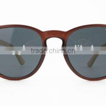 2014 New Style PC Frame With Wooden/bamboo Temple Sunglasses CE FDA UV400 TAC Polarized photo-2