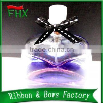 china wholesale black and white grosgrain mini ribbon bow