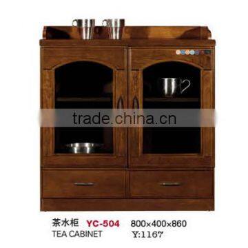 Mdf wood chinese traditional tea reclaimed wood cabinets factory sell directly YC504