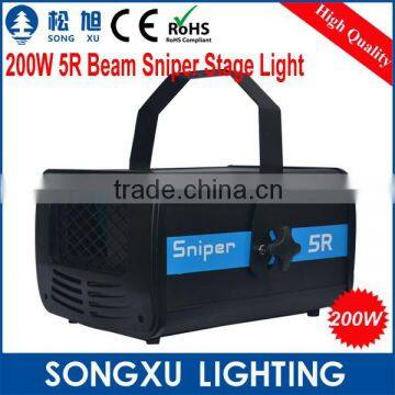 2015 new hot product 200w 5R sniper scanner laser led beam stage effect light for disco stage