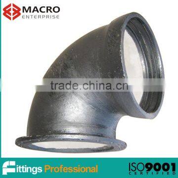 EN545 ductile iron 90 degree socketed elbow