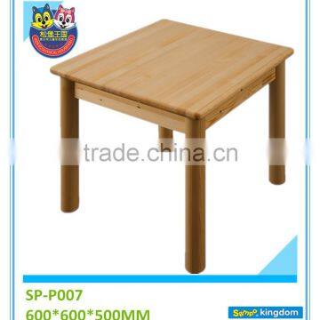 Small solid wood kids square dining table for kindergarten activity#SP-P007