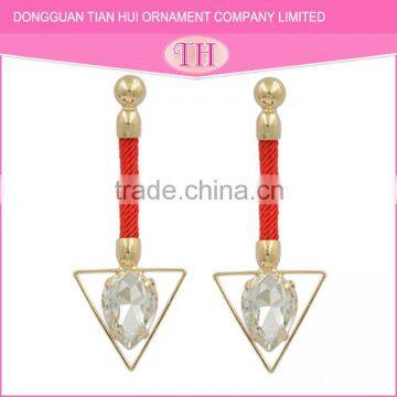 factory customized fancy design gold indian dangle earring for lady