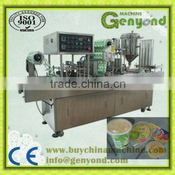 AUOTMATIC YOGHOURT CUP FILLING AND SEALING MACHINE