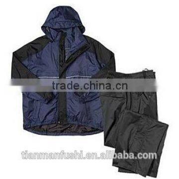 2015 Dark Blue Breathable Rain Suits Quality Custom-made Cheap Workwear OEM ODM Rain Work clothings