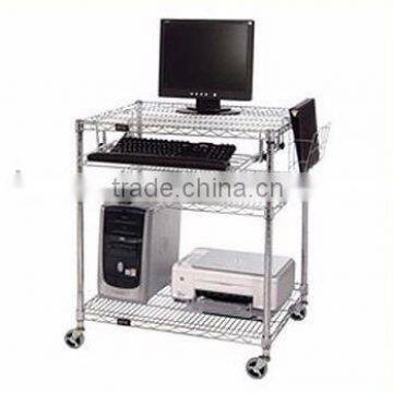 Portable computer display rack