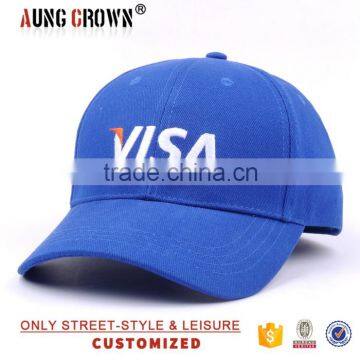 cheap embroidery custom 6 panel baseball blue