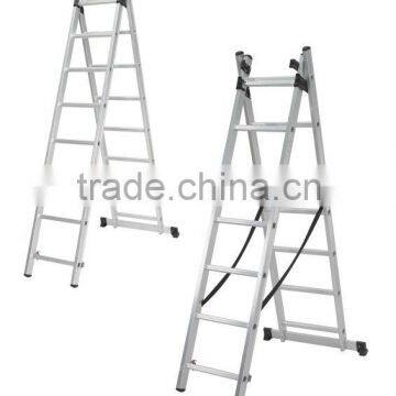 EN131 step ladder 2-section combination ladder extension ladder