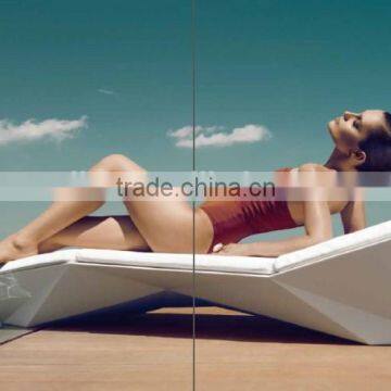 fiberglass resin waterproof outdoor furniture sun loungers tanning sunbed