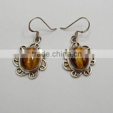 Tigers eyes Silver Earrings