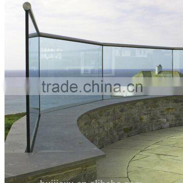 Aluminum Stair Glass Railing