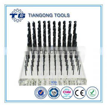 Black Oxide Coated HSS Metric Straight Shank Jobber Length Drill Bits