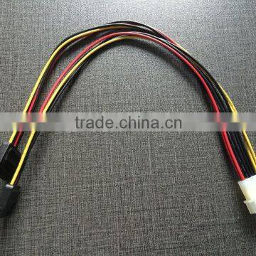 Serial ATA/ SATA 7pin*2 to 4pinpower cable