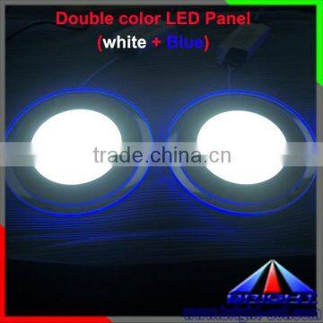 White+Blue Double Color LED Panel Light,Buy LED Panel Light 12+4W,Dimmable LED Panel Light Supplier