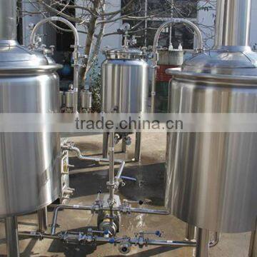 China RJ 200 liters stainless small DIY beer home brew equipment,micro beer brewery for pub,nano restaurant beer making machine