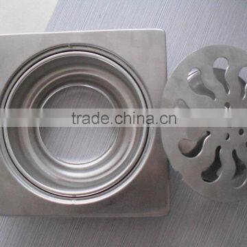 Square stamping stainless steel floor drain