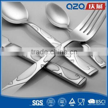 Food Grade Material Utensils Dinner Fork Spoon Pattern Set Cutlery Stainless Steel