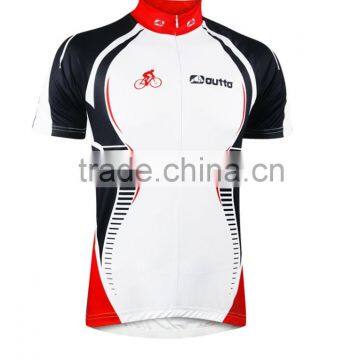 wholesale professional club fully sublimation white mountain bike jersey