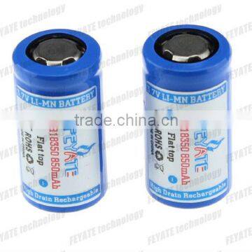 IMR 18350 800mah High-Drain 3.7V LiMn battery Button top / flat top