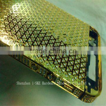 Full Diamond 24kt Gold Housing for iPhone 5s , Luxury Back Housing Cover for iPhone 5s