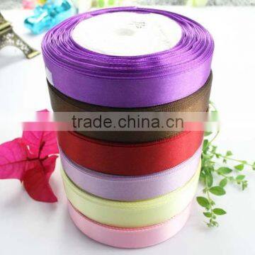 Hot sale single face polyester satin ribbon