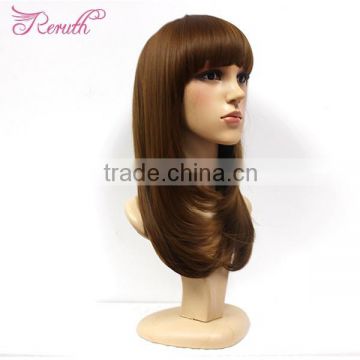 Top quality new product wholesale cheap girl middle length hair wig