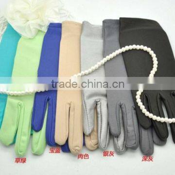 short stretch spandex Gloves Wedding bridal glove