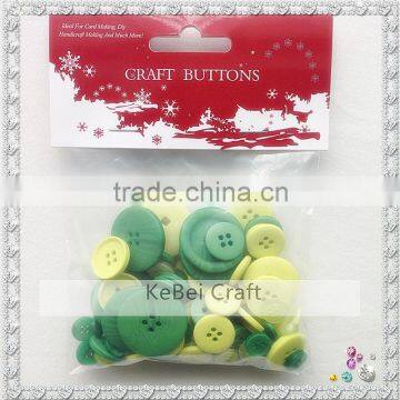 DIY mixed colourful resin designs buttons for kids decoration