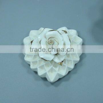 Love the Style Ceramic Jewelry Basket Stripe Decoration Box photo-3