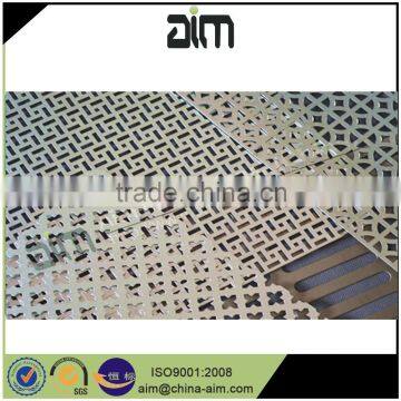 Perforated architectural metal panel