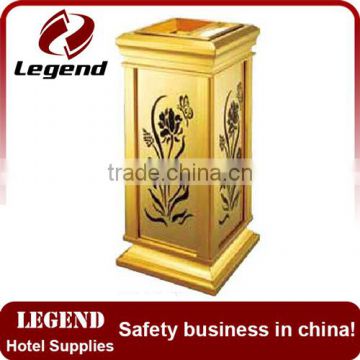 New style reusable household metal dust bin for hotel lobby