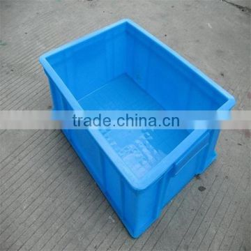 HDPE/ PP /PE non-mesh passing basket , folded plastic basket