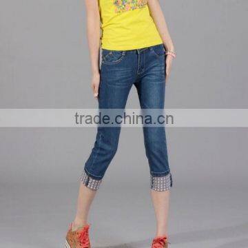 Summer thin section of seven female jeans pants denim jeans