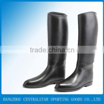 black leather horse riding boots B1372