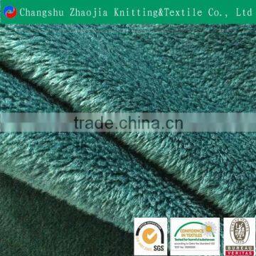 Hotsale plain colored 100 polyester long pile fur fabric Oeko Tex100 certificated from China manufacture ZJ066