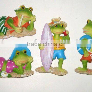 polyresin frog refrigerator sticker decoration craft