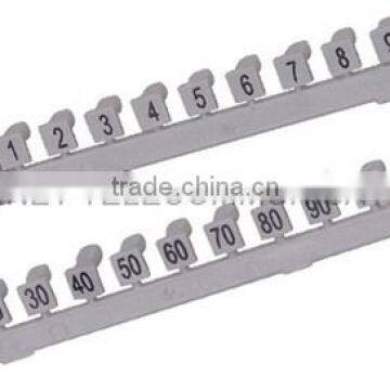 plastic grey numbering flag printing 1-10