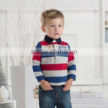 DB1410 wholesale dave bella 2014 fall 100% cotton boys boutique outfits baby clothes baby T-shirt baby cotton blouse