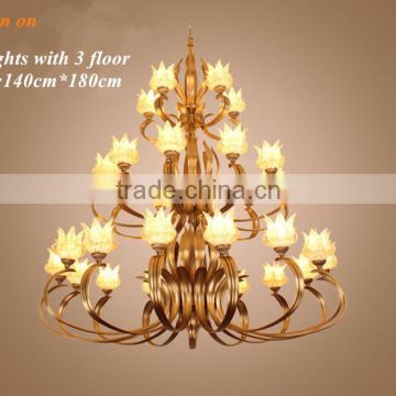 3 Tier chandelierbrass chandelier .all hand make